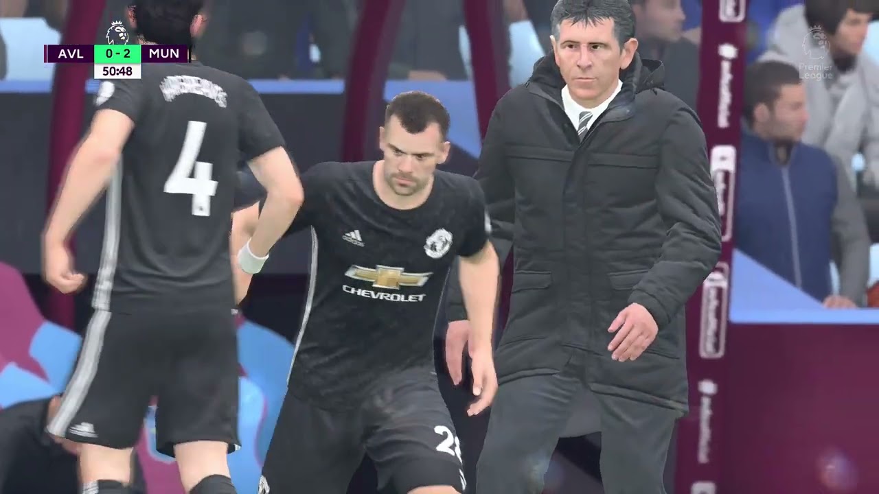 Aston Villa versus Manchester United