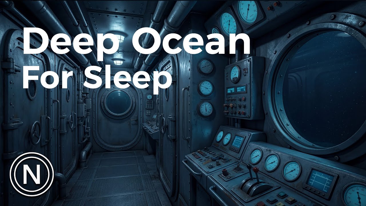 Submarine Interior Deep Ocean Dive to Fall Asleep Fast 10 Hours | 4K Sleep