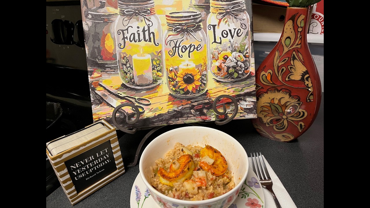 grandmahursheycooks E145=Shrimp & Crab Jambalaya