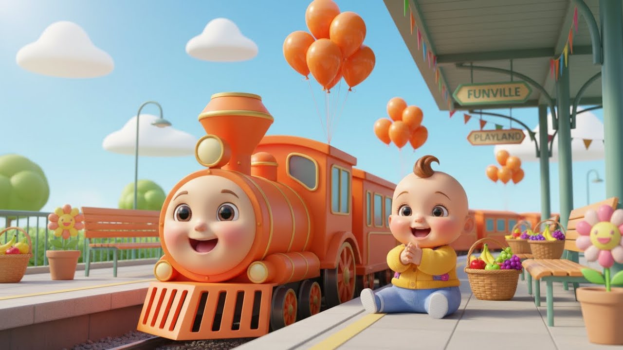 🎵 Colors Train Adventure | kids nursery rhymes | Baby Song, Learn Colors Cartoon 🚂🎨
