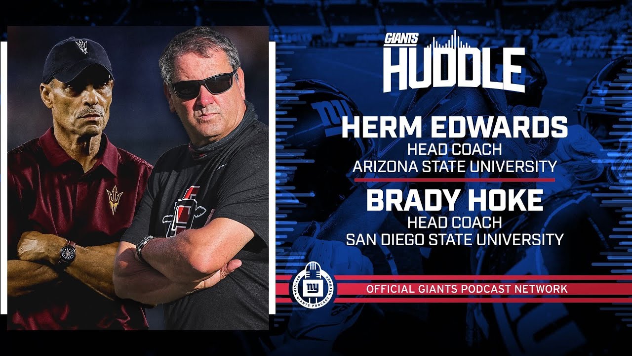 Coach Herm Edwards on DJ Davidson & Coach Brady Hoke on Daniel Bellinger | New York Giants