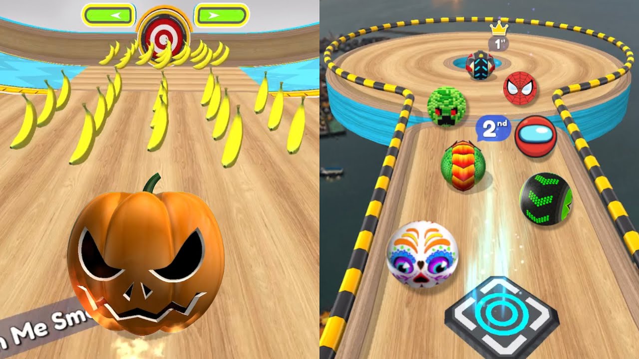 Going Balls | Funny Epic Race, Crazy Race 10 Vs Banana Frenzy, Goal Ball - Satisfying Mobile Games