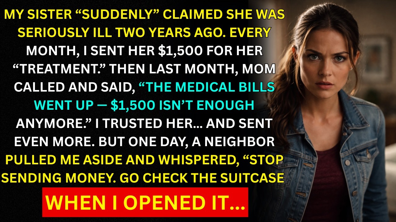 My Sister “Suddenly” Got Seriously Ill — I Sent Her $1,500 Every Month… Until I Found Out the Truth