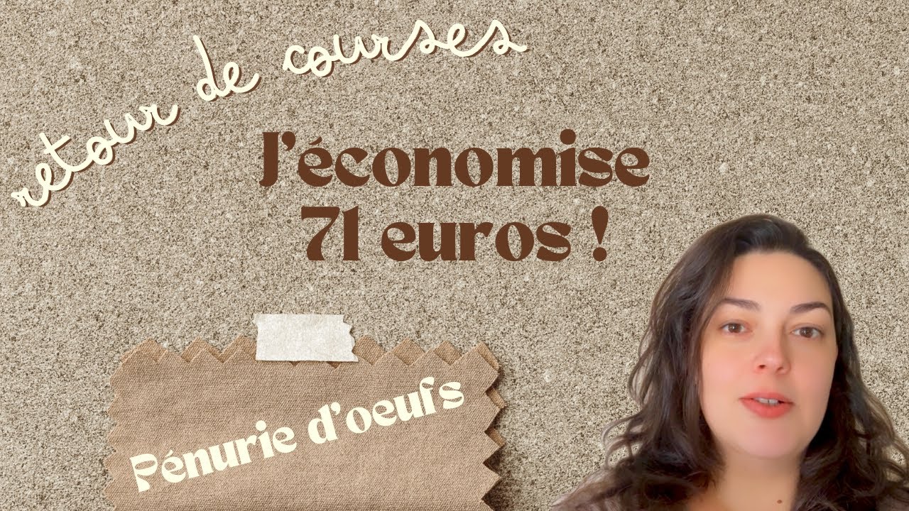 Retour de courses 🛒 -71€ sur le ticket… et rayon œufs🥚VIDE !