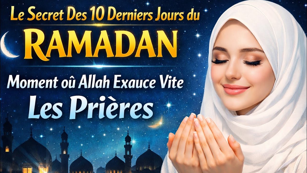 📌Le secret des 10 derniers jours du Ramadan : moment où Allah exauce vite les prières