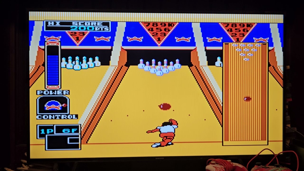 I play as Steven F on Championship Bowling for the NES