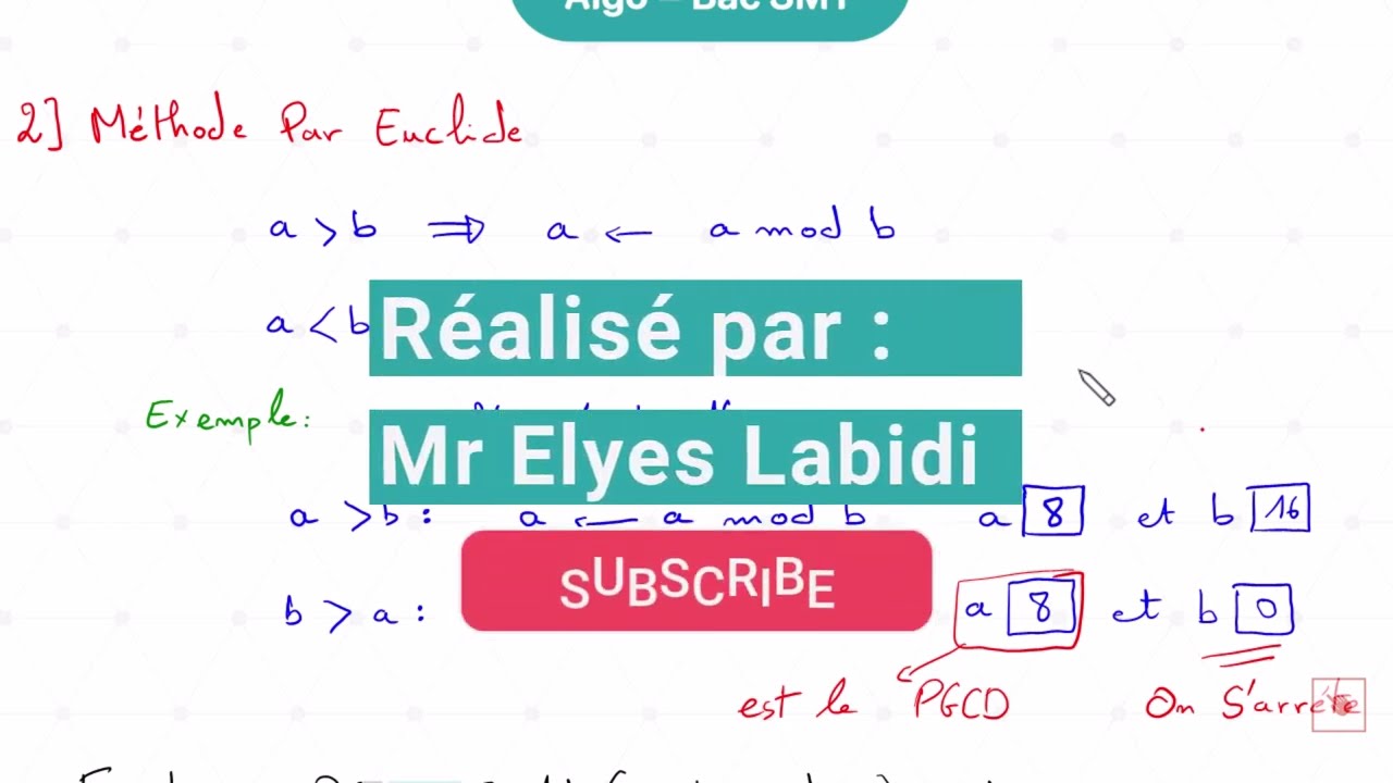 Comment Calculer le PGCD avec la Méthode d'Euclide en Algorithmique  ? 🔢💡