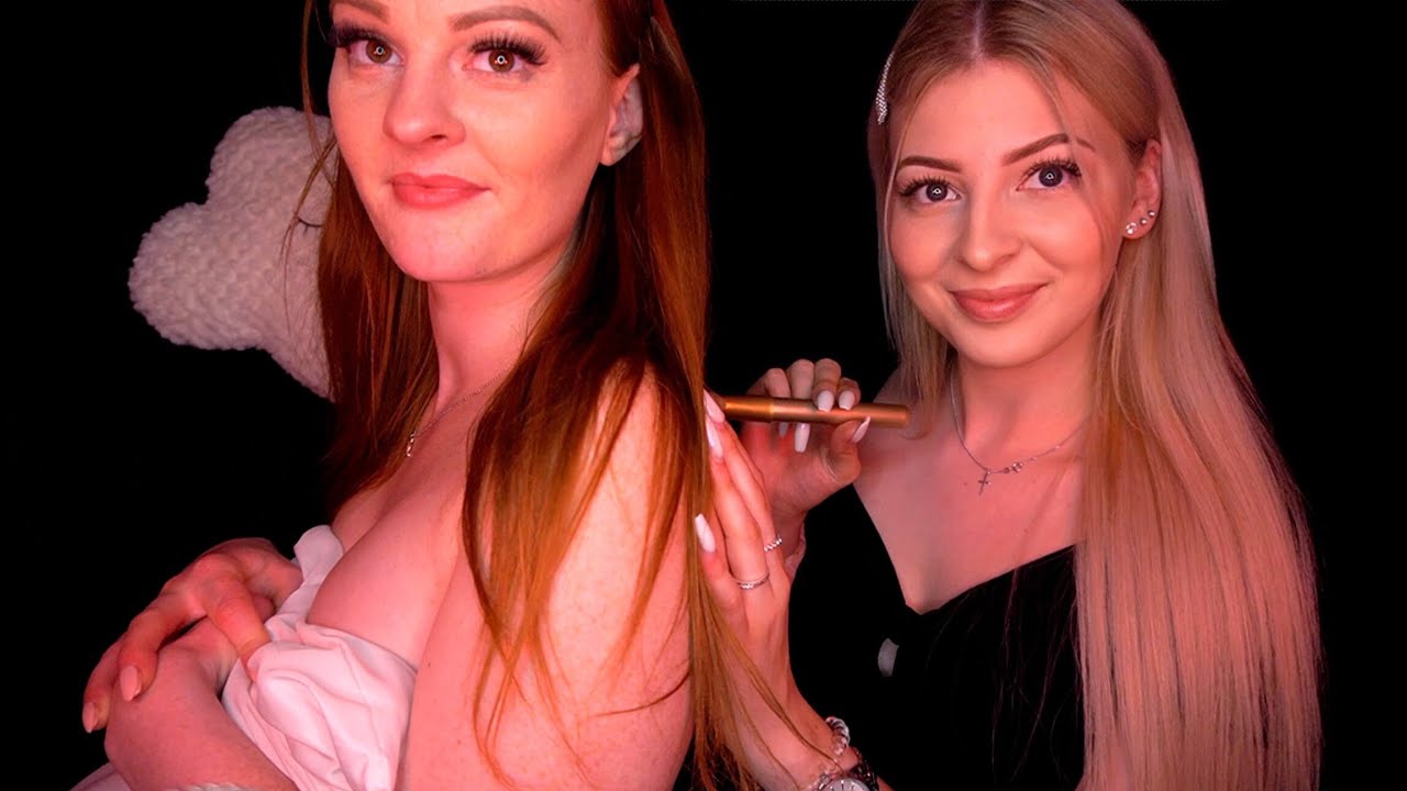 ASMR • EXTREM TINGLY BACK MASSAGE WITH ASMR RUBY 💆🤤  • NO TALKING WITH ASMR JANINA 😴