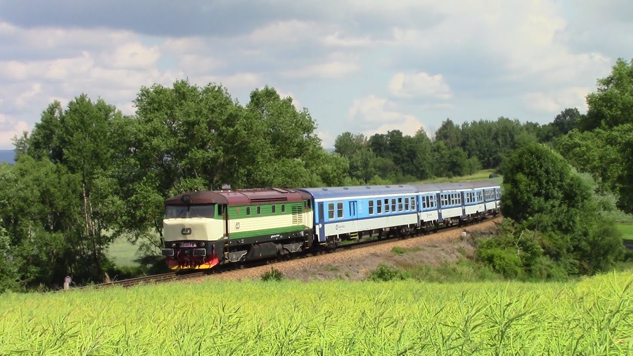 Bardotka 749.264-8 na vlaku Sp 1596 v Březnici - 26.06.2022