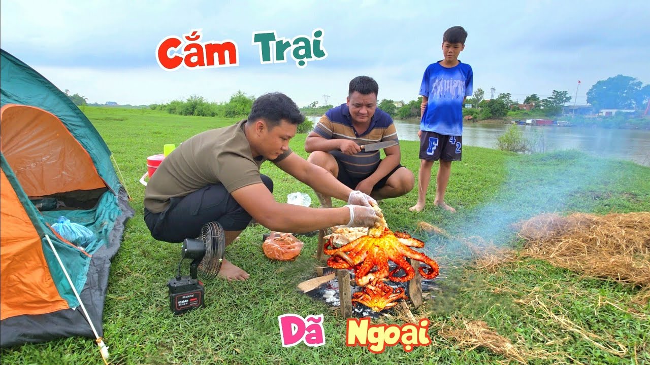 Vlog5. Dã Ngoại Cùng Em Nhân Nướng Con Mực Siêu To Và Chờ Công Việc Mới / Chuyện Của Đại