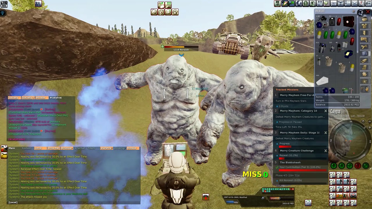 Project Entropia - Solo hunting in the Pit /by DISABLED/