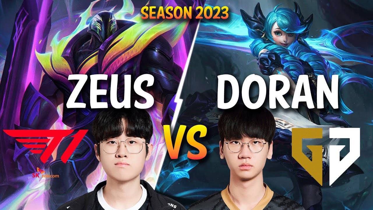 T1 Zeus vs GEN Doran - Zeus K'SANTE vs Doran GWEN Top - Patch 13.17 KR Ranked