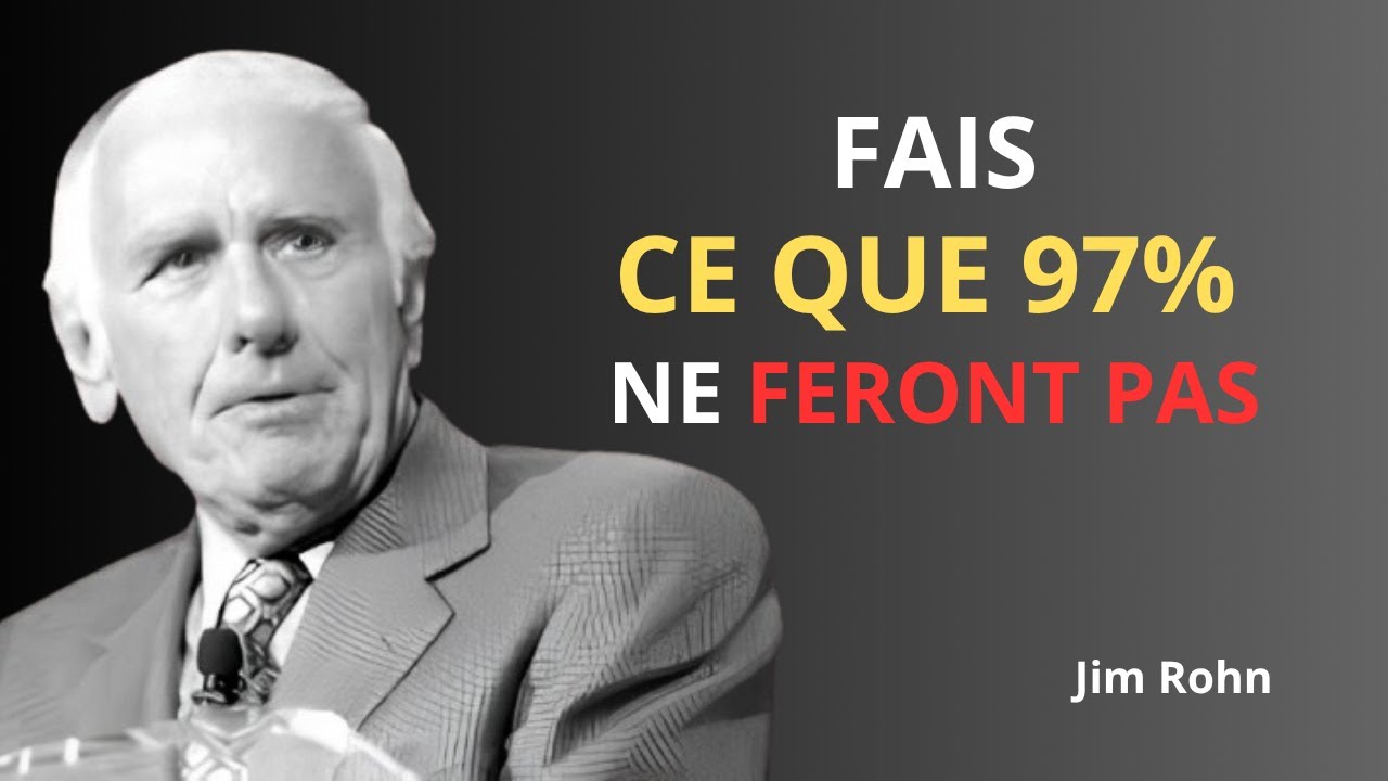 Agir comme un gagnant, penser comme un riche, travailler comme une bête | Jim Rohn Motivation.