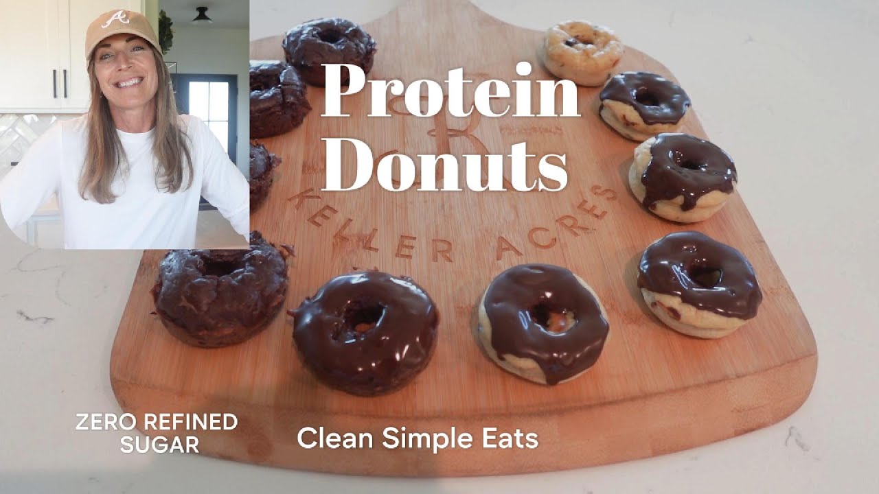 Protein Donuts   (Vanilla and Chocolate) using Clean Simple Eats Protein Powder