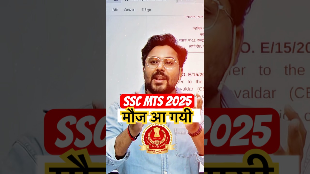 📢 SSC MTS 2025 वैकेंसी जारी!  MTS Posts: 4375🔹 Havaldar Posts: 1089✅ Gagan Pratap Sir #ssc #mts