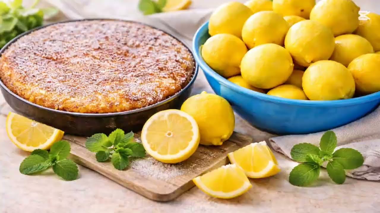 طريقة تجهيز الليمون لرمضان مع كيكة سهلة🍋