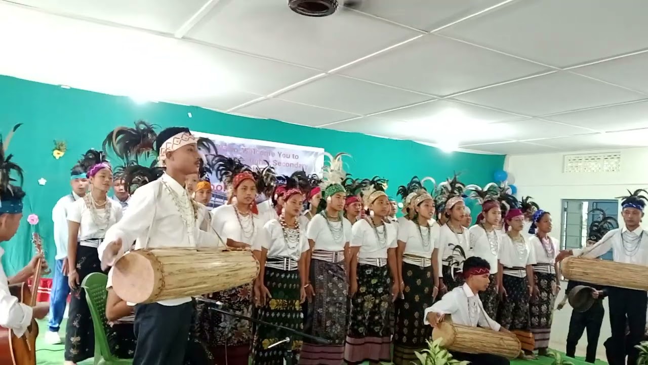 My Class XI students|| Traditional Garo Song|| School day celebration 🎉