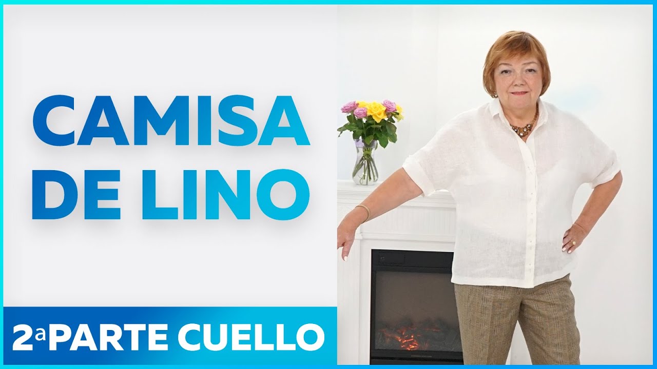 Camisa de lino con mangas enterizas. 2ªParte. Cuello, hilvanado y primera prueba.(Archivo)