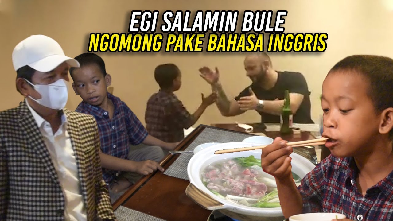 SETELAH MAKAN SHABU-SHABU DI HOTEL | EGI SALAMI BULE SAMBIL NGOMONG BAHASA INGGRIS