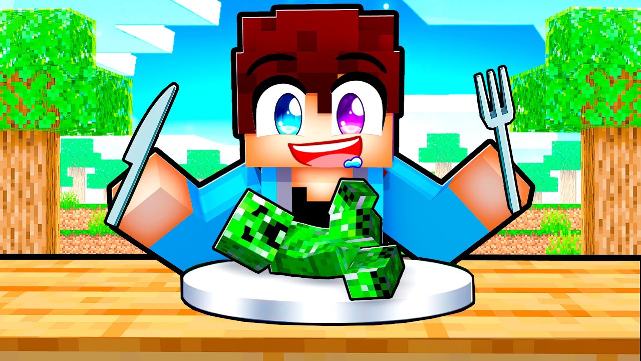 Alex Kan MONSTERS ETEN in Minecraft!