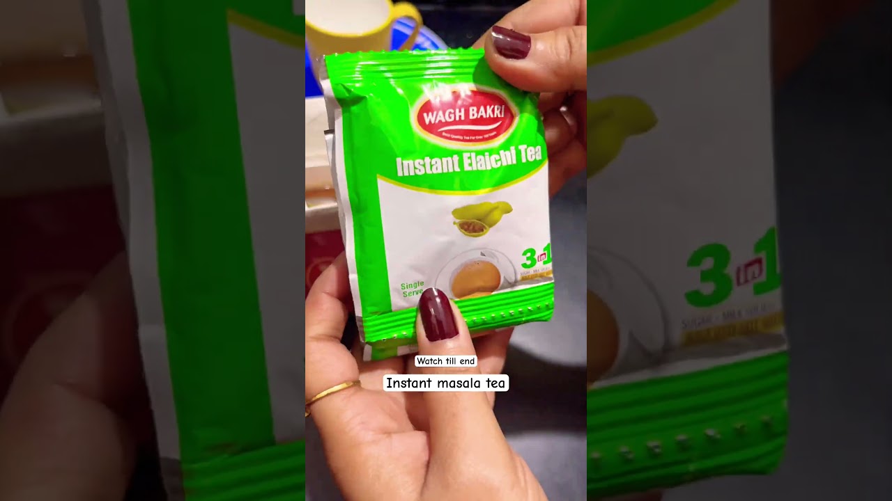Instant masala tea | instant chai review | instant tea powder | Wagh bakri instant tea #shorts
