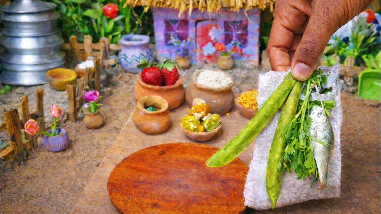 মিনি বাড়ির মিনি কিচেনে ব্যগ ভরে বাজার করলাম😍।Miniature video। tiny home kitchen video