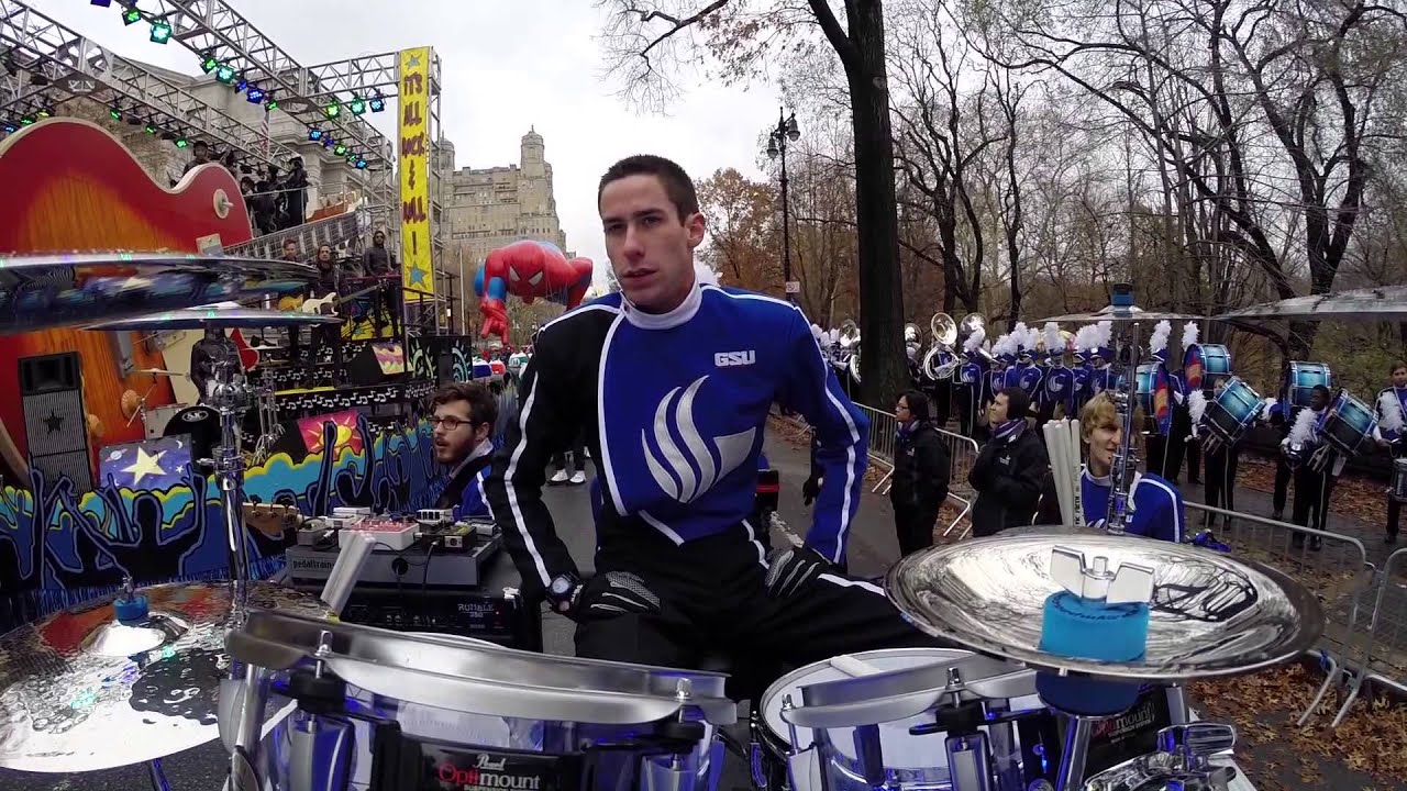 COOP3RDRUMM3R in NYC! New York City w/ the GSU Marching Band!