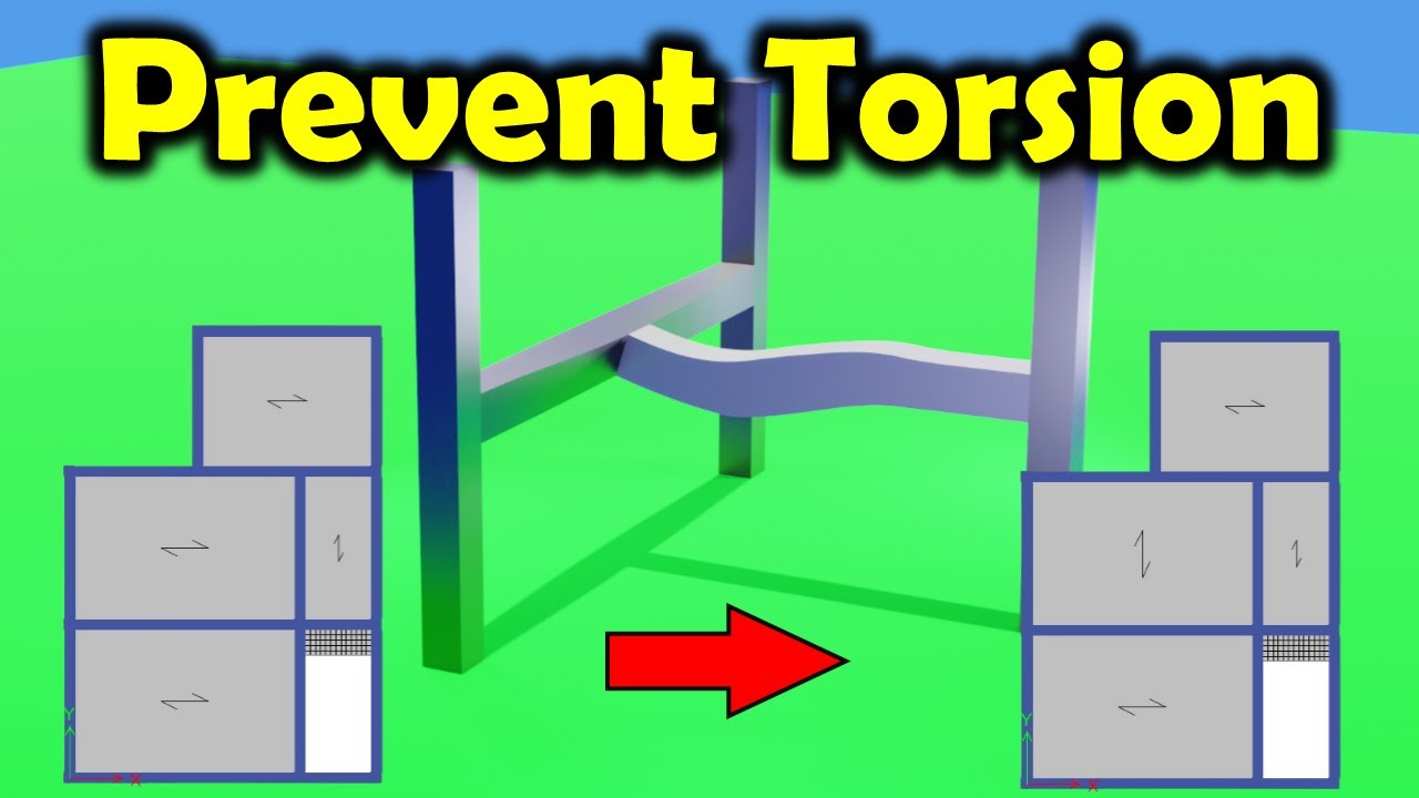 How To Prevent From Making Torsion In Beams? In ETABS