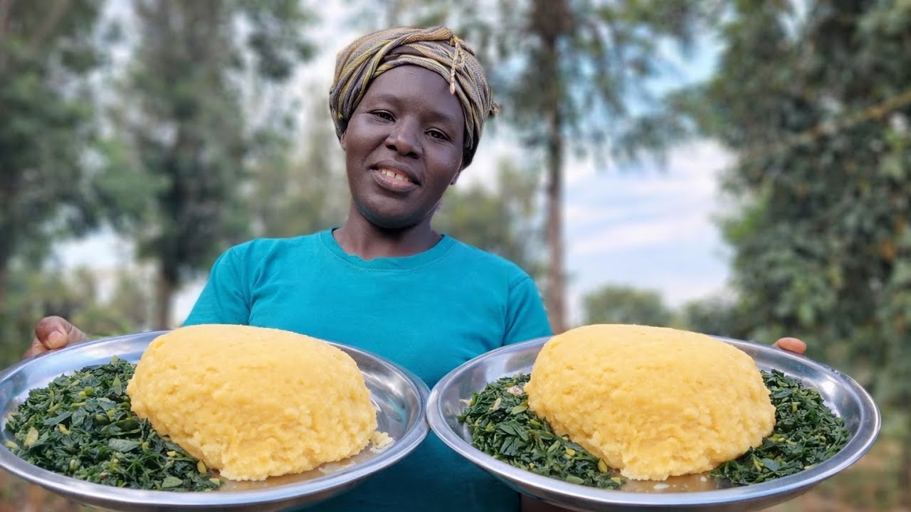 Authentic Village Yellow Ugali & Greens