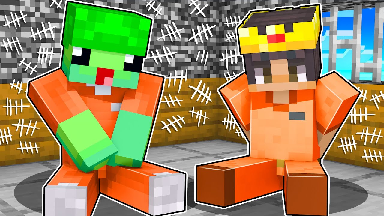 Stuck in Minecraft PRISON For 24 HOURS!