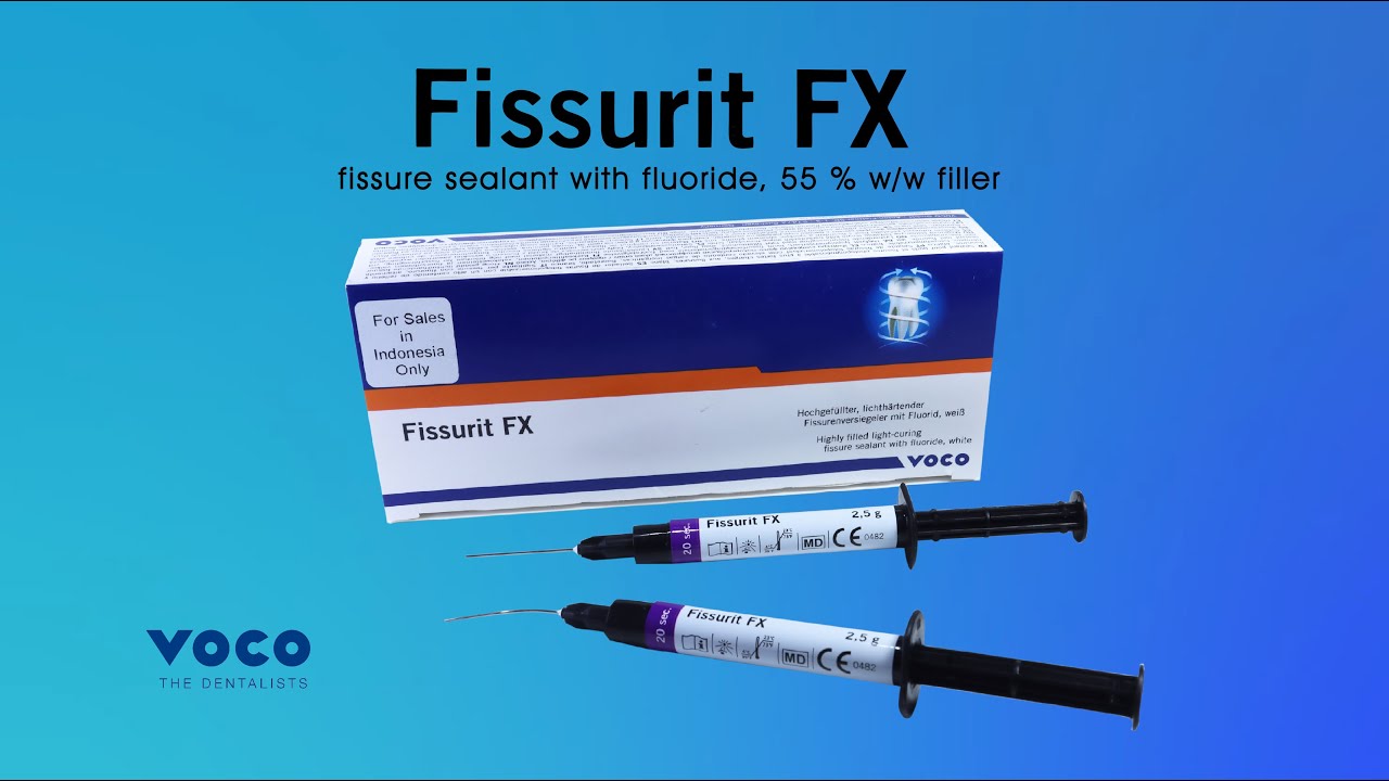 Fissurit FX Highly Filled 55% Light-curing Fissure Sealant with Fluoride | Preventive Dentistry VOCO