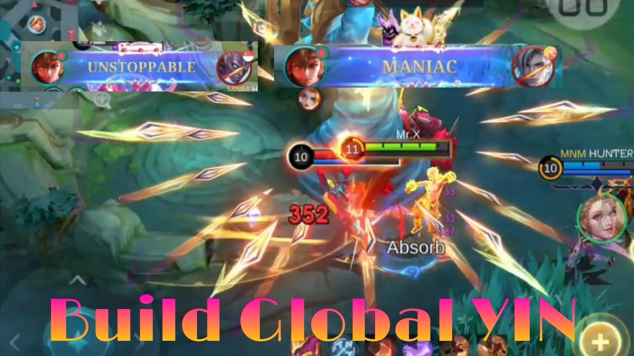 Maniac!! Jungler META Yin 100% Deadly!! - Build Top 1 Global Yin ~ MLBB