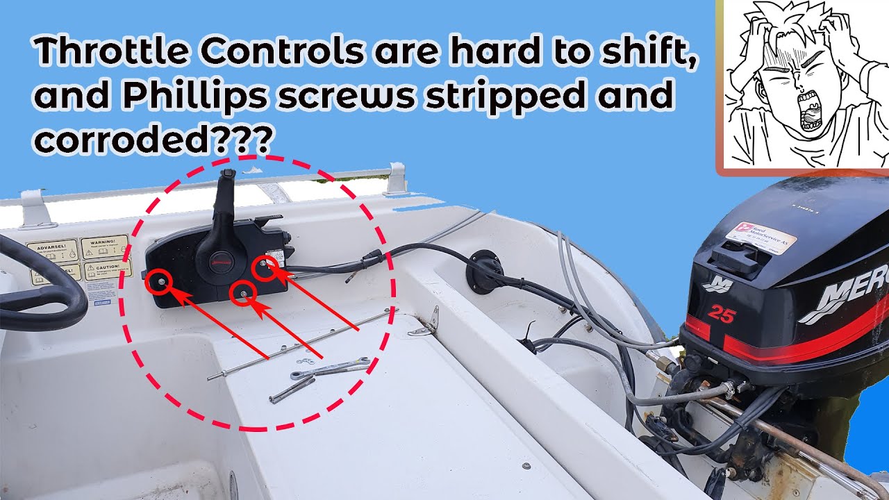 Boat Outboard Throttle Controls are hard to shift