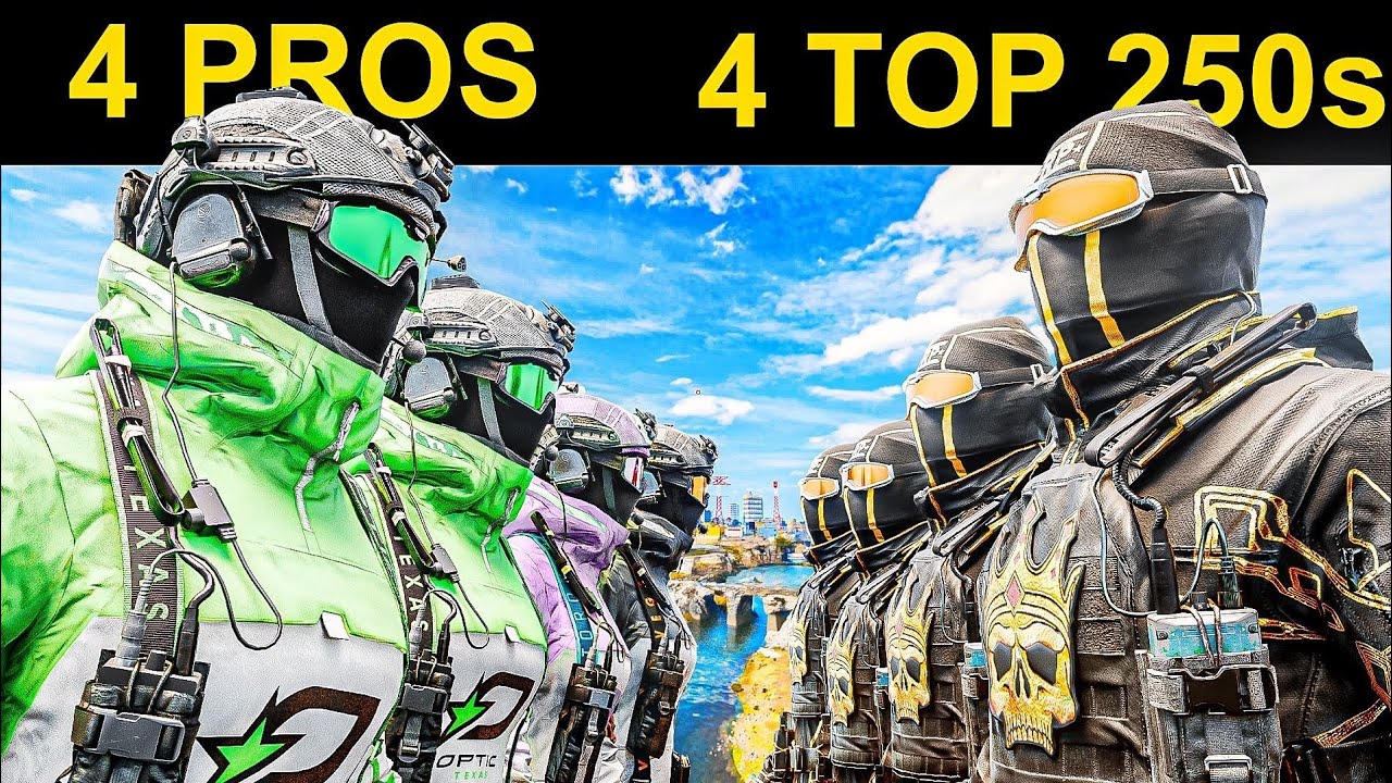 4 CALL OF DUTY PROS VS 4 TOP 250 RANKED PLAYERS (INSANE)