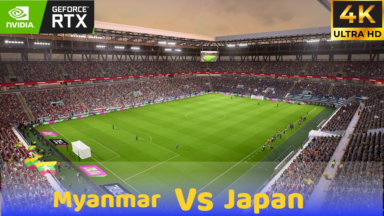 eFootball 2026 (PC) | Мьянма против Японии | Геймплей в 4K 60FPS HDR | Международный матч