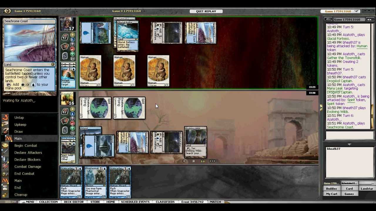 MtgUK - Standard Daily Event - Esper Delver Spirits Round 2 Game 1