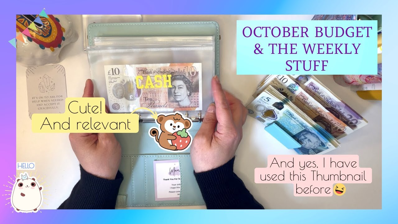 Бюджет на октябрь и еженедельные расходы | Еженедельные денежные расходы | Вкладывание наличных |...