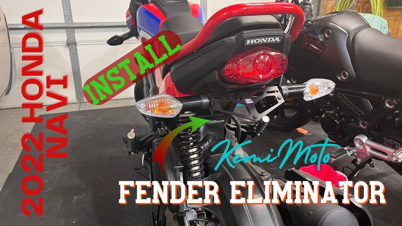 Install Honda Navi Fender Eliminator / Tail Tidy Kemimoto