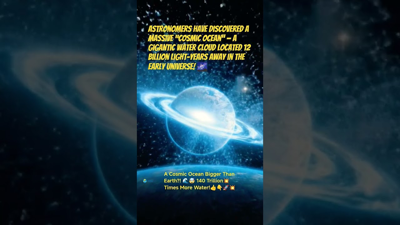 A Cosmic Ocean Bigger Than Earth?! 🌊🤯 140 Trillion Times More Water!