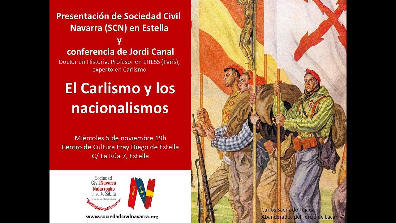 El carlismo y los nacionalismos. Conferencia Jordi Canal en Estella 20251105