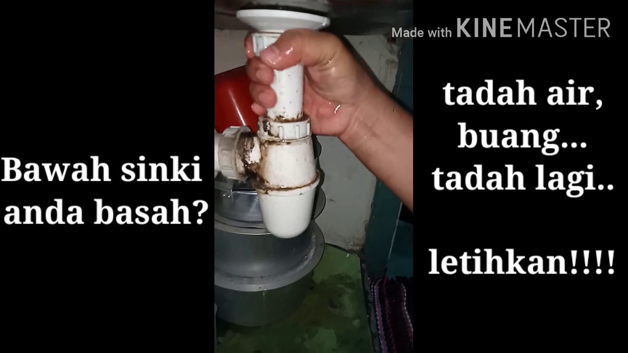 Cara baiki sinki dapur bocor 💧cara tukar 