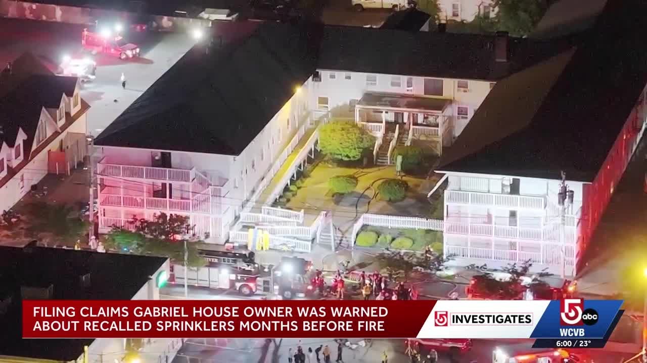 Filing says Gabriel House owner was warned of recalled sprinklers months before deadly fire