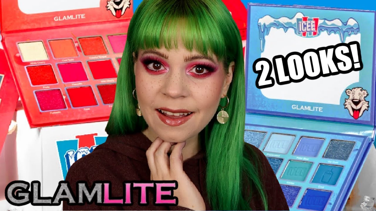 NEW! Glamlite Icee collection, unboxing, swatches, 2 looks and review!