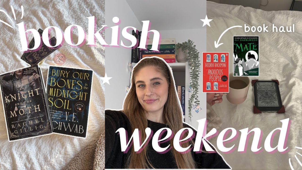bookish weekend | book haul, content creation & reading vlog✨🩷