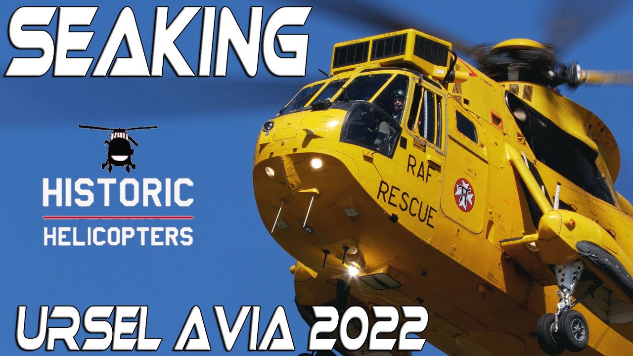 4K UHD  Westland Seaking HAR Mk.3, XZ597, G-SKNG Ursel AVIA 08&10/07/2022  Historic Helicopters