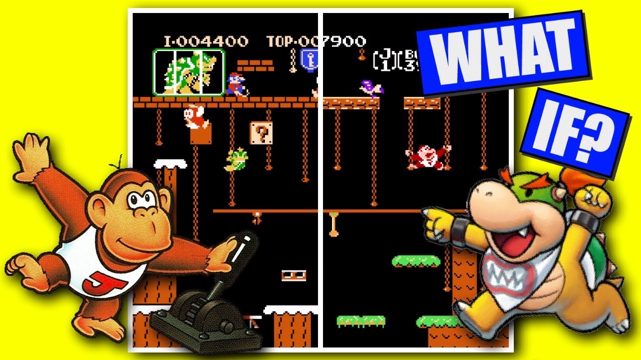 What if Donkey Kong Jr. was a Bowser Jr. Game?! (NES Rom Hack)