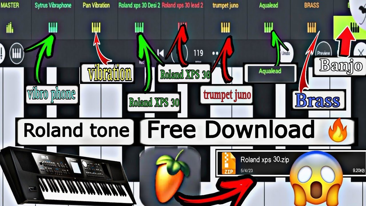 Roland Xps 30 tone | Free Download🔥 | FL studio | #flsudio @sunilofficialpiano