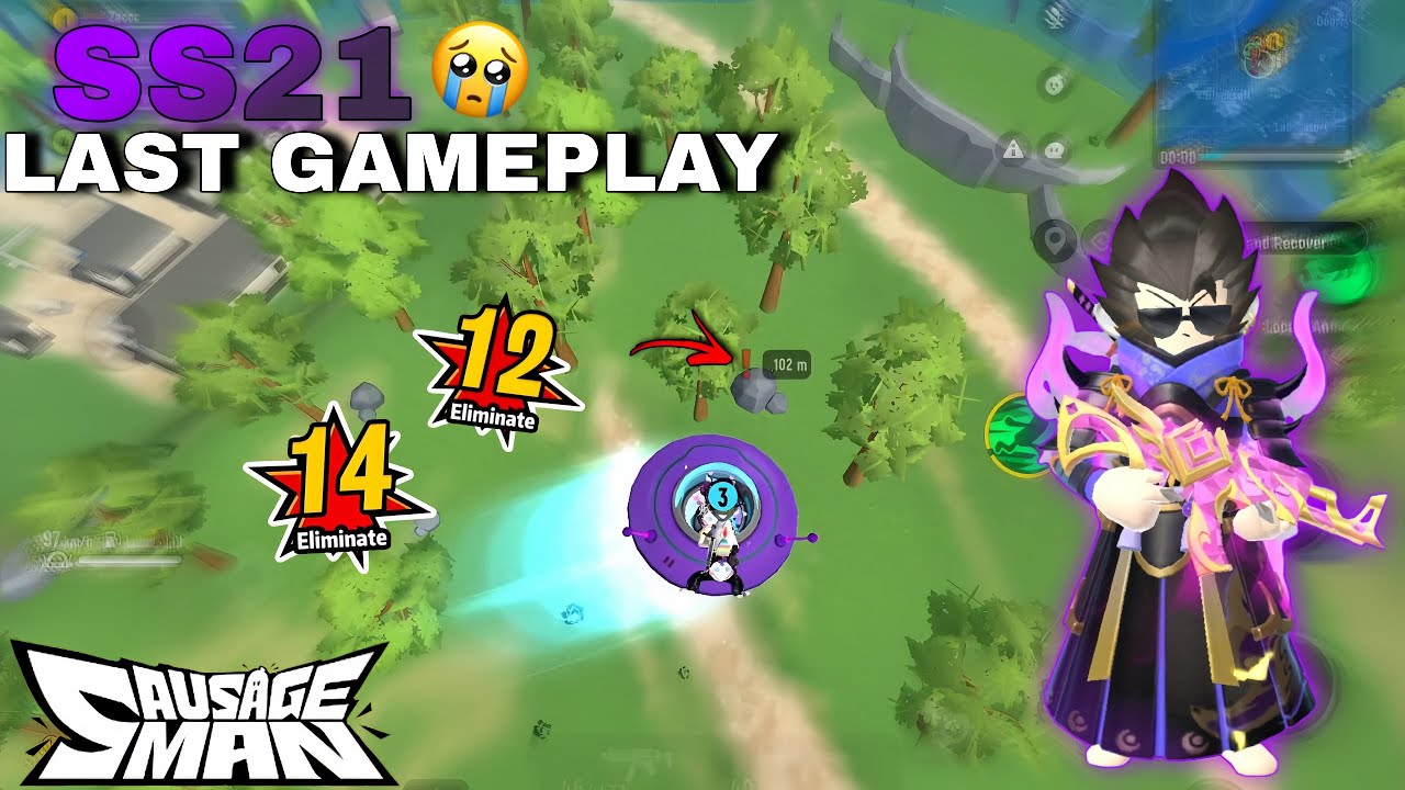 SS21 Last Game play 🥹 | Top Global Close Combat | Kaizo Sausage man 