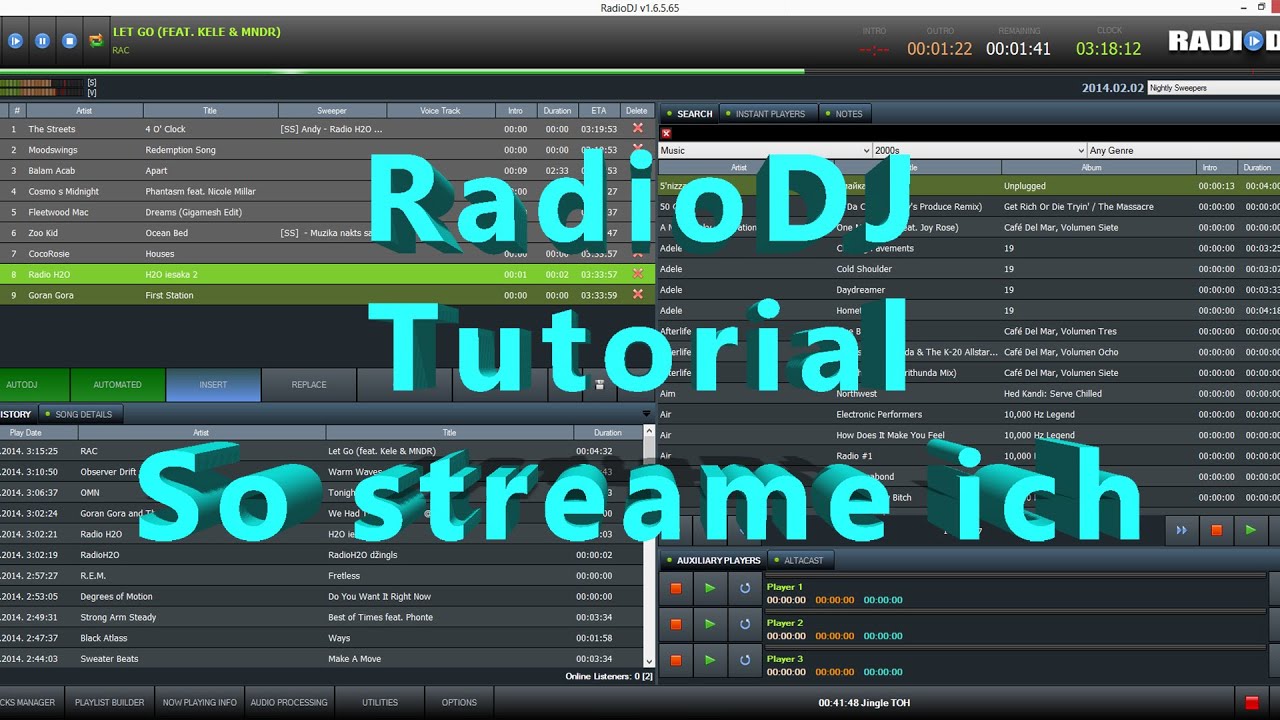 So mache ich mein Radio mit RadioDJ bei Laut.FM | Radio DJ Tutorial | RadioDJ Tutorial
