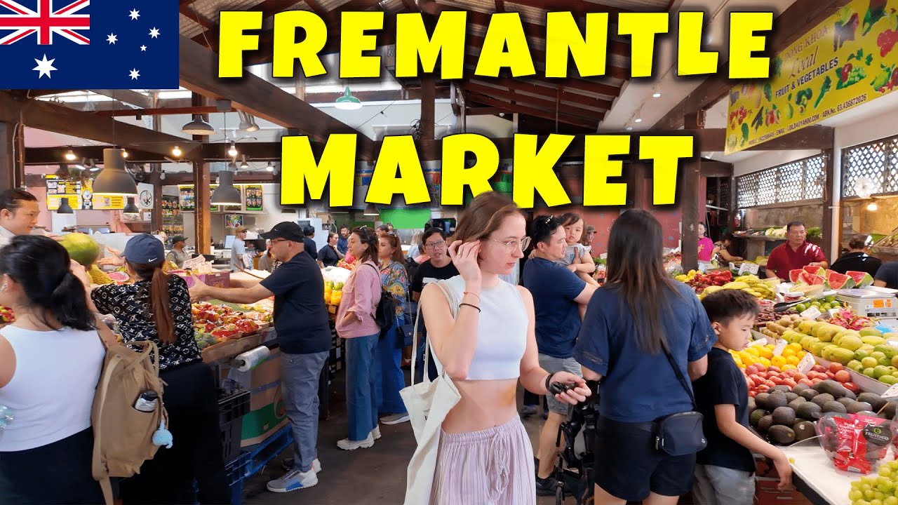 Walking tour of the famous Fremantle Market, near Perth, Australia